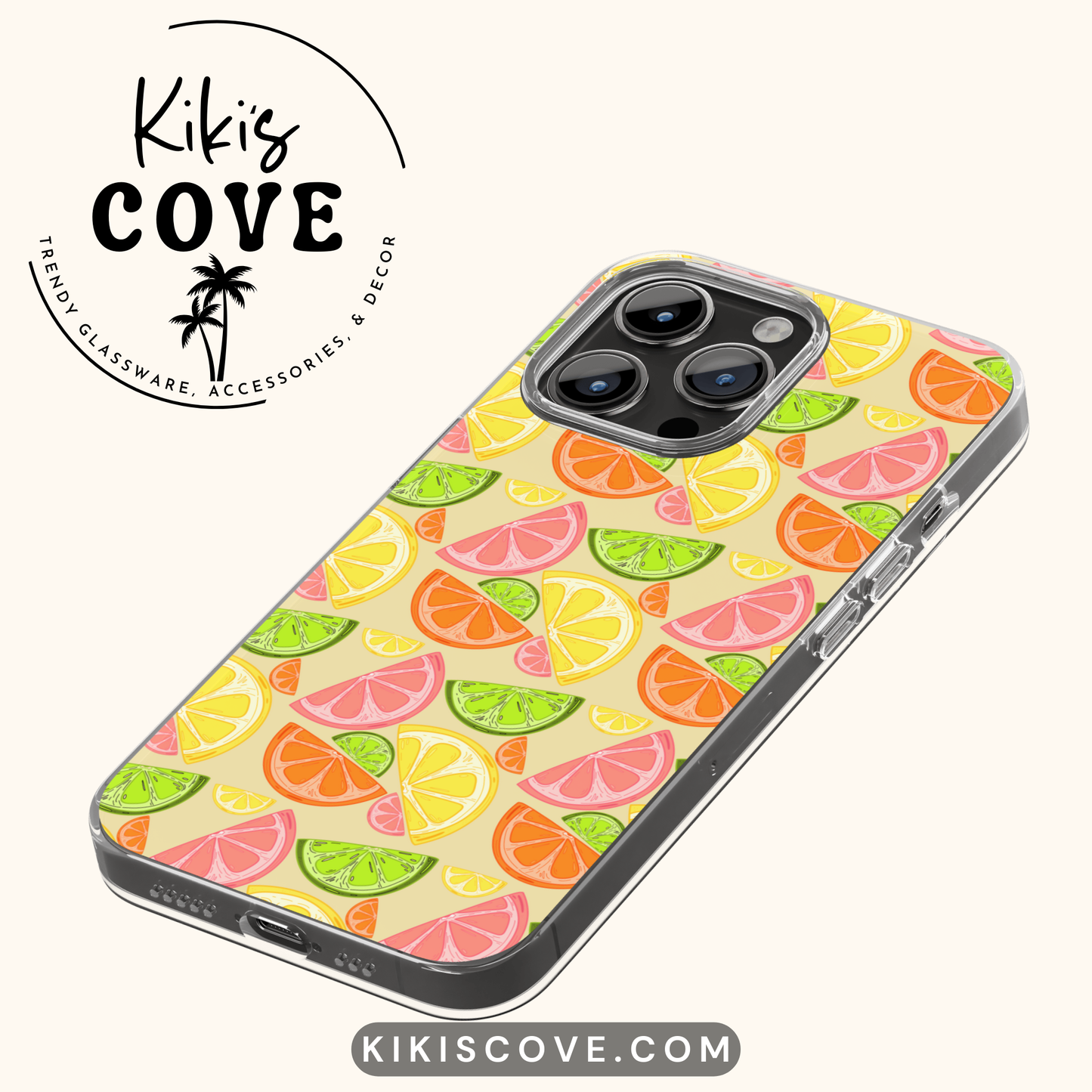 Citrus Rainbow Hand Drawn Seamless Pattern PNG File