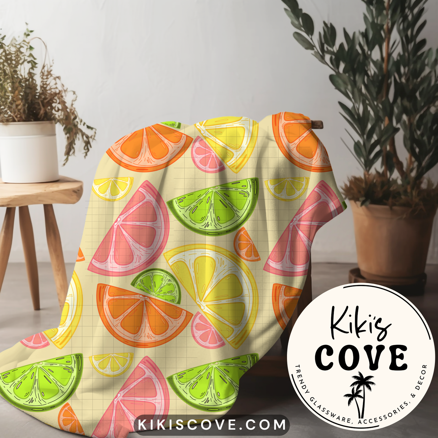 Citrus Rainbow Hand Drawn Seamless Pattern PNG File